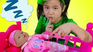 Jannie Pretend Play Babysit Cute Cry Baby Doll Kids Toys for Girls
