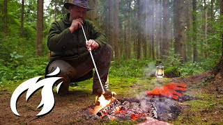 How to coat an epic steak with coals and grill it caveman style! Fire Kitchen ASMR 🔥🔥🔥