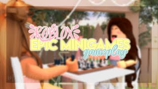 roblox EPIC MINIGAMES random gameplay :)