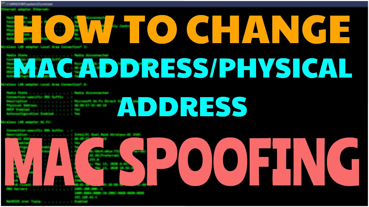 Mac Address Spoofing Windows 10 Polelc