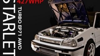 Toyota Starlet turbo EP71 AWD(427WHP) Stroked-up