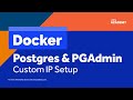 Docker-Compose | Dockerizing pgAdmin and Postgres - Volumes and Custom Network IP