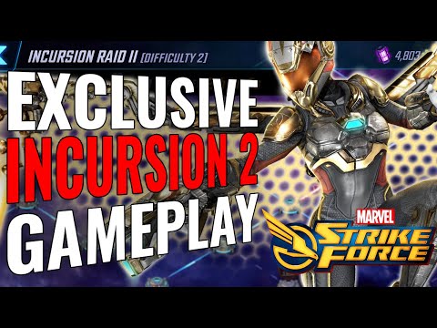 ALL INCURSION RAID 2 NODES REVEALED! Exclusive Gameplay Incursion 2.2!  - Marvel Strike Force