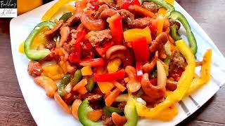 রেস্টুরেন্টের ক্যাশুনাট সালাদ I Bangladeshi Chinese restaurant style cashew nut salad