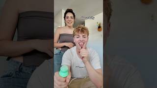 Lolly deodorant challenge #shorts #couple