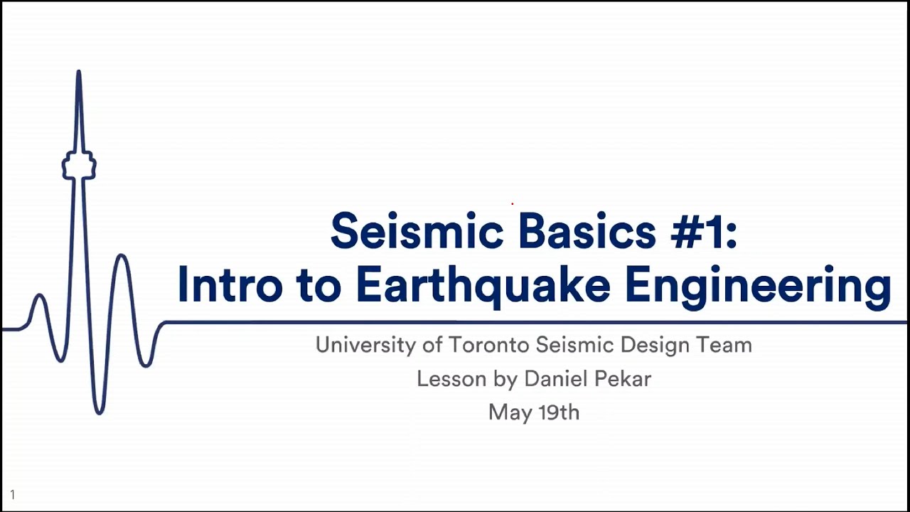 Seismic Academy #1 - Seismic Engineering Basics 1 - YouTube