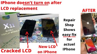 IPhone doesn’t TURN ON after Screen Replacement? Here is the FIX - REAL SITUATION on 1 Real IPhone