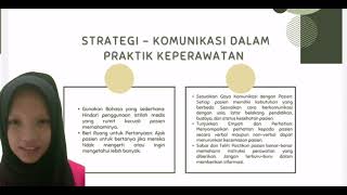 KONSEP KOMUNIKASI EFEKTIF ANTARA PERAWAT DENGAN PASIEN - KELOMPOK 4