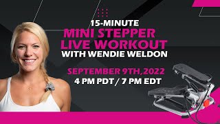 Live Mini Stepper Workout with Wendie Weldon
