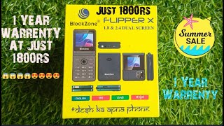 Blackzone Flipper Unboxing 😱 💯 | Very affordable flip phone with tripple camera