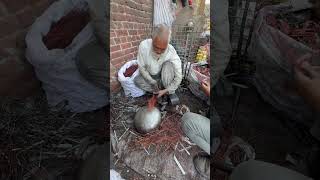 Hard Working process 85 year-old man #copper