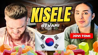 ISPROBAVANJE KISELIH KOREJSKIH SLATKISA🇰🇷 w/JoviTomi