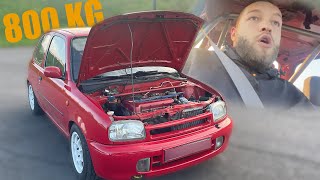 UNE MICRA DE 800KG … AVEC JUSTE UN SR20 ! 😮