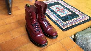 Dr Martens 1490 Cherry Red Smooth 7uk-41eu. Used. Thailand