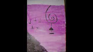 easy painting #bts #purple #easypencildrawing #art #artsandcrafts #coverpagedesign #calligraphy