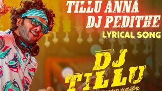 DJ Tillu song lyrics