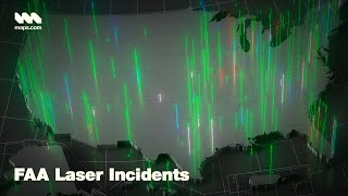 FAA Laser Incidents, 2016 - 2023 | Animated Maps