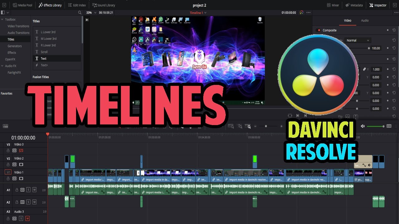 Davinci Resolve Timeline Template