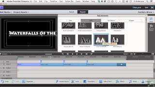 Adobe Premiere Elements 11 Tutorial | Working With Basic Text