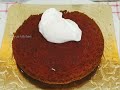 100% பஞ்சுபோல soft u0026 spongy கேக் வீட்டிலுள்ள பொருளை வைத்து கடாயில் eggless red velvet cake in tamil