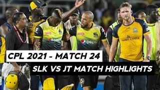 CPL 2021 Match 24 Highlights | SLK vs JT Highlights | SLK VS JT 2021 Match Highlights