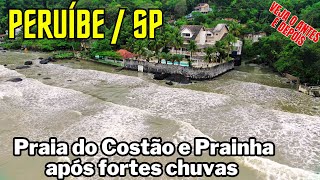 THE SEA was ROUGH at Costão and Prainha beaches in PERUÍBE