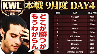 【荒野行動】KWL本戦 9月度 最終決戦【超接戦！上位10チームが優勝争い！？】実況:Bocky 解説:ぬーぶ