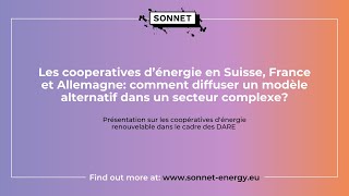 Les cooperatives d’énergie: comment diffuser un modèle alternatif dans un secteur complexe?