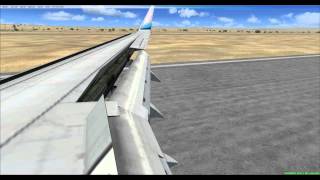 FSX Extreme HD 2013 - 737 landing in Abha !!