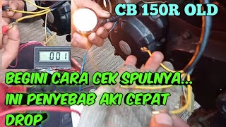 CARA CEK SPUL HONDA CB150 R(KONSLET,,,boros aki)