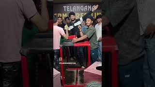 Armwrestling Match 🔥 Hyderabad 🏆 power #trending #armwrestlingcompitition #viralshort #challenge