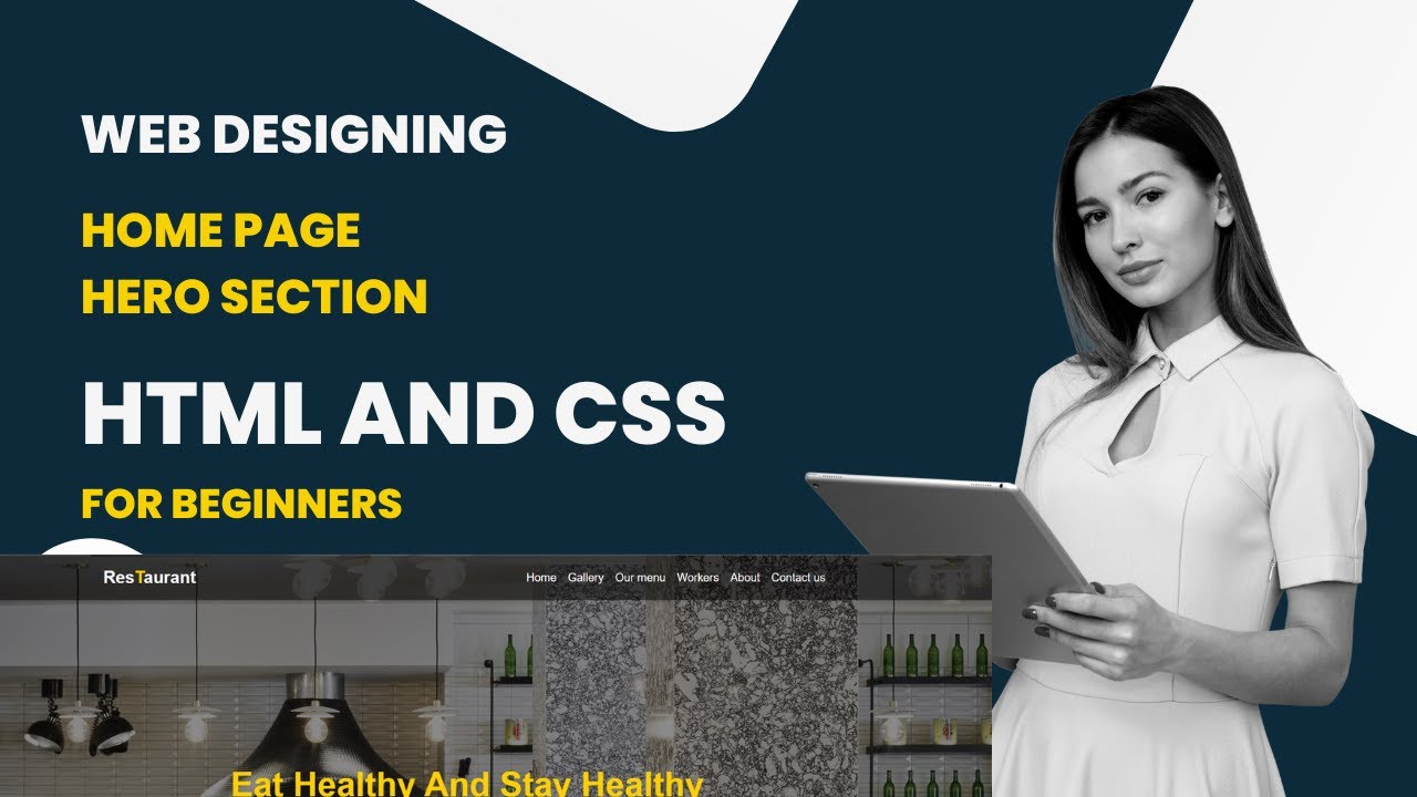 How To Create Hero Section Using HTML And CSS Only | HTML Aur CSS Ki ...