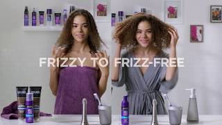 Before and After and After with the Frizz Ease Collection