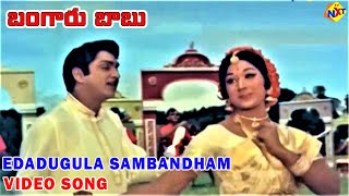 Edadugula Sambandham Video Song | Bangaru Babu Telugu Movie Songs | ANR | Vanisri | TVNXT Music