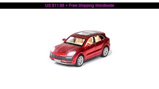 [Limited Offer] 1:32 High Simulation Porsches Cayenne Alloy Car Model Sound And Light 6 Door Metal
