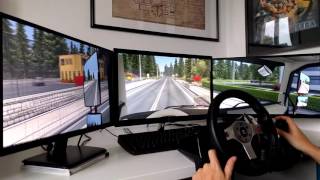 Euro trucks simulator 2 - triple monitor