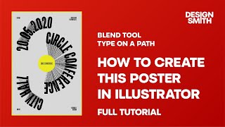 How to Use Blend Tool and Type on a Path in Illustrator