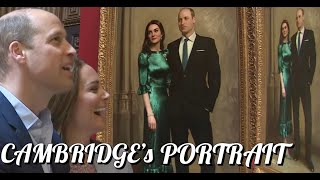 WHEN Prince William and Kate Middleton saw their portrait. DUKE AND DUCHESS OF CAMBRIDGE PORTRAIT.