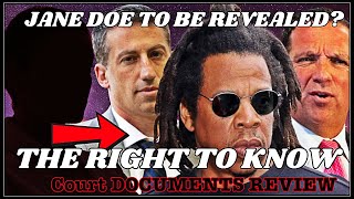 LEGAL FIGHT! ALEX SPIRO DEMANDS  to expose JANE DOE! Shawn Carter aka JAY-Z right to EXPOSE ACCUSER?