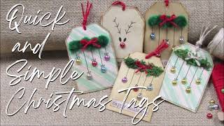 Quick and Simple Christmas Tags