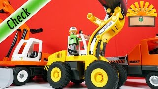 MEGA RADLADER! Neues BAUSTELLEN FAHRZEUG! Playmobil 5469 Film deutsch