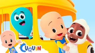 Animales en el bus de Cuquín | Cánticos Para Niños | Cleo & Cuquín