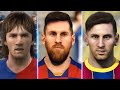 Lionel Messi evolution from PES 4 to PES 2021