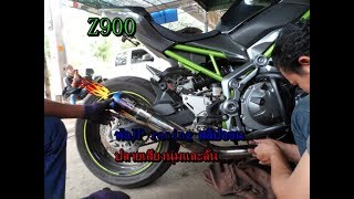 ท่อJP racing ใส่Z900 สลิปออน หล่อๆเสียงดุๆ