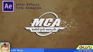 MCA (Middle Class Abbayi) movie Title Animation in After Effects | Tutorial