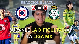 LA MAQUINA ASEGURA EL PRIMER LUGAR ¿ALCANZARÁ EL RECORD? | CRUZ AZUL 2 0 SANTOS REACCION