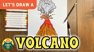 How to draw a VOLCANO! - [Episode 109]