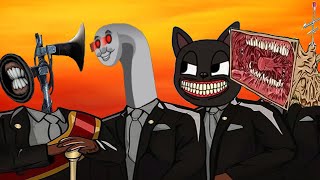 Siren Head & Cursed Thomas Train & Cartoon Cat & Megahorn - Coffin Dance Meme Cover