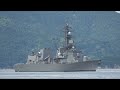 m230922d【4k】海上自衛隊 護衛艦『さざなみ』 呉基地入港