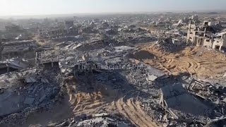 Drone images show massive destruction in southern Gaza City